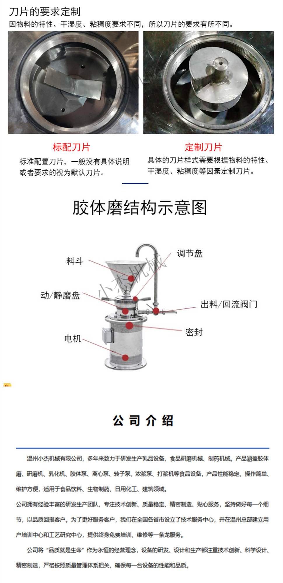 半鋼JM120臥式膠體磨 衛(wèi)生食品級(jí)研磨機(jī)(圖5)